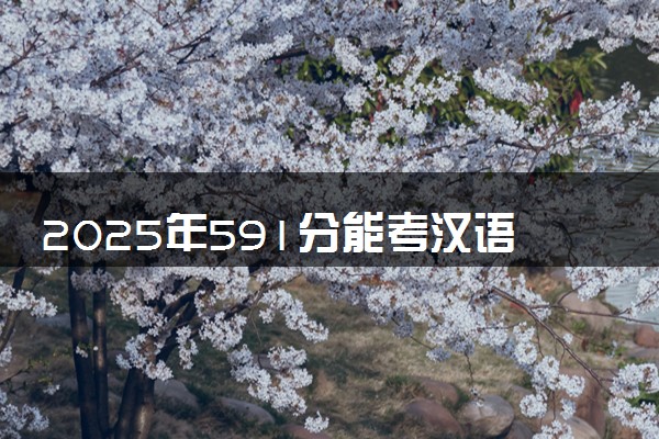2025年591分能考汉语国际教育专业吗 591分汉语国际教育专业大学推荐