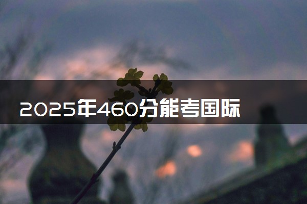2025年460分能考国际商务专业吗 460分国际商务专业大学推荐