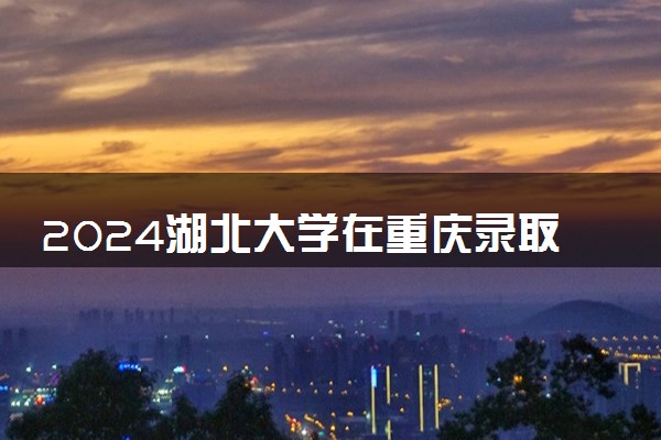 2024湖北大学在重庆录取分数线 各专业分数及位次
