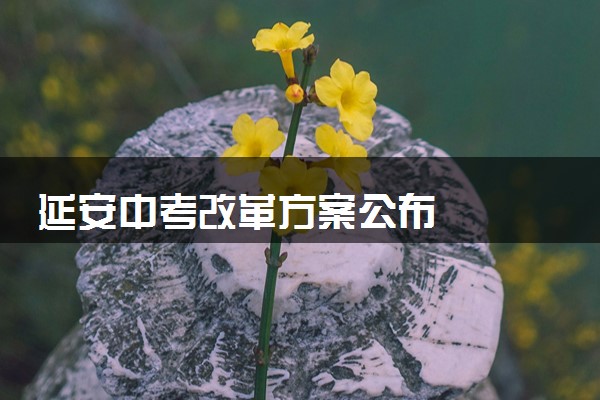 延安中考改革方案公布