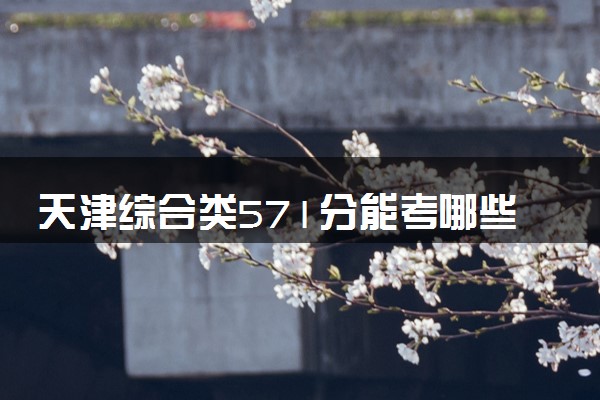 天津综合类571分能考哪些大学 2025考生稳上的大学名单