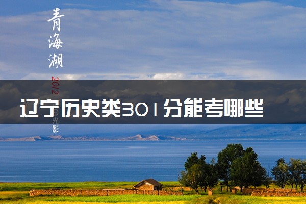 辽宁历史类301分能考哪些大学 2025考生稳上的大学名单