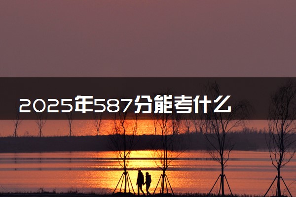 2025年587分能考什么医药类大学 哪些大学值得报