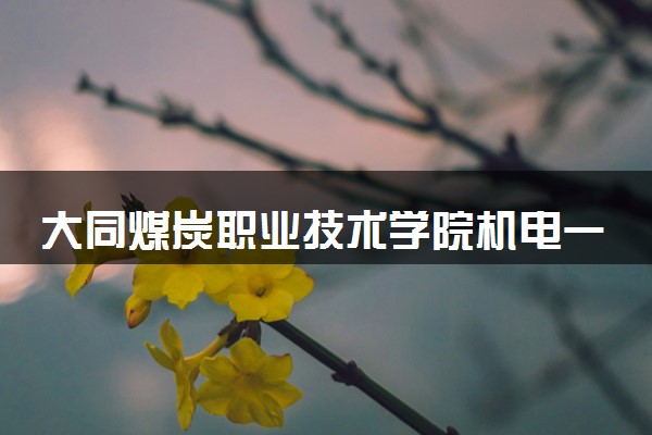大同煤炭职业技术学院机电一体化技术专业怎么样 录取分数线多少