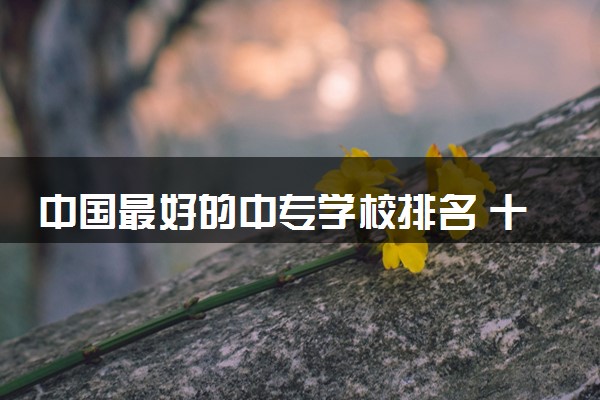 中国最好的中专学校排名 十大最好的中专学校