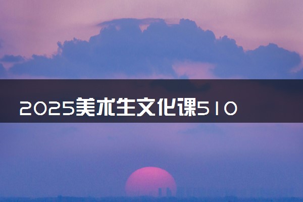 2025美术生文化课510分能上景德镇学院吗