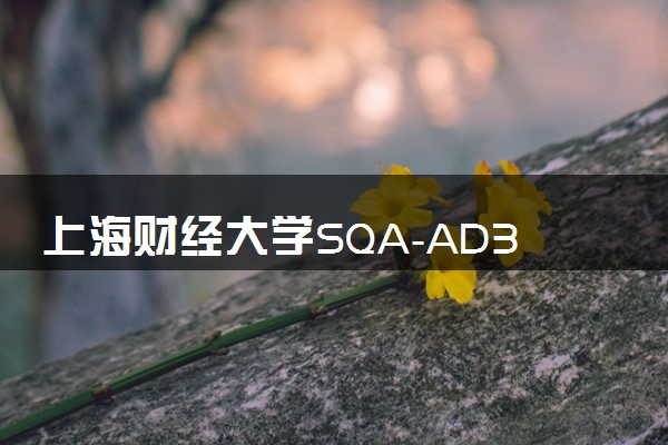上海财经大学SQA-AD3+1国际本科专业及学费 实力怎么样