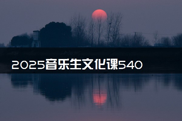 2025音乐生文化课540分能上上海体育大学吗