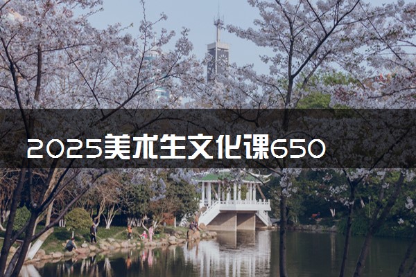 2025美术生文化课650分能上华东师范大学吗