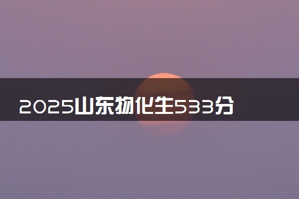 2025山东物化生533分左右能上什么大学 可以报考的院校名单