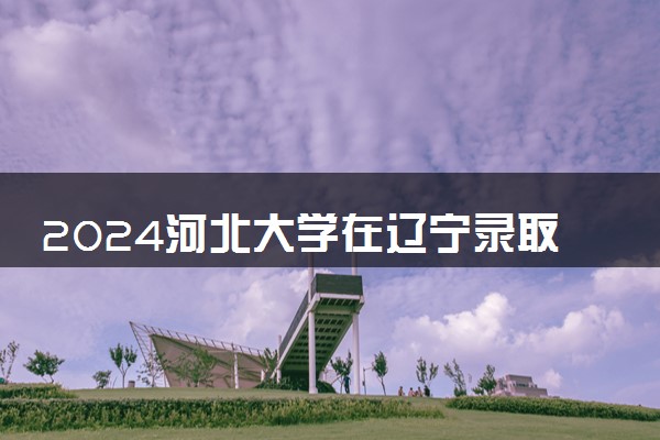 2024河北大学在辽宁录取分数线 各专业分数及位次