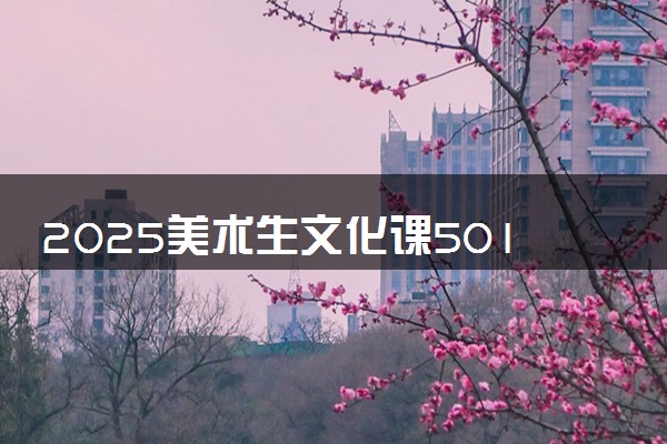 2025美术生文化课501分能上长春人文学院吗