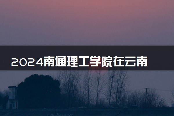 2024南通理工学院在云南录取分数线 各专业分数及位次