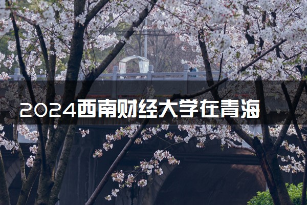 2024西南财经大学在青海录取分数线 各专业分数及位次