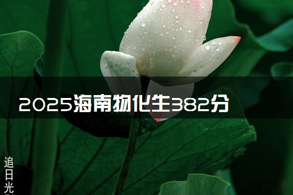 2025海南物化生382分左右能上什么大学 可以报考的院校名单