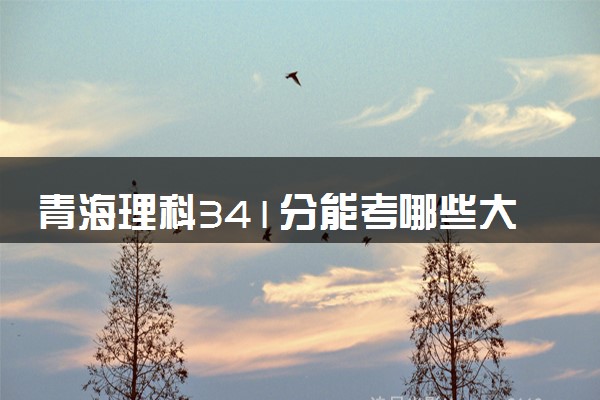 青海理科341分能考哪些大学 2025考生稳上的大学名单