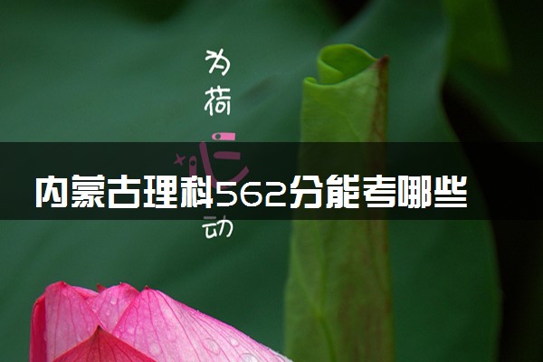 内蒙古理科562分能考哪些大学 2025考生稳上的大学名单