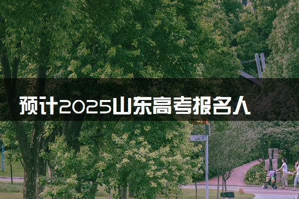 预计2025山东高考报名人数 高考卷是全国几卷
