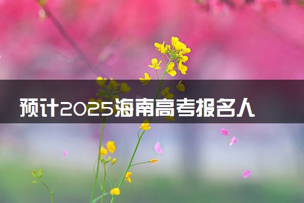 预计2025海南高考报名人数 高考卷是全国几卷