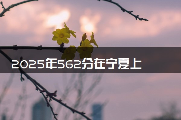 2025年562分在宁夏上什么大学好 近三年录取分数线是多少