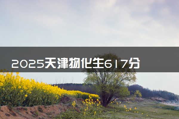 2025天津物化生617分左右能上什么大学 可以报考的院校名单