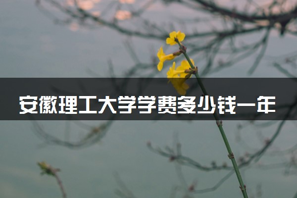 安徽理工大学学费多少钱一年 各专业收费标准（2025年参考）
