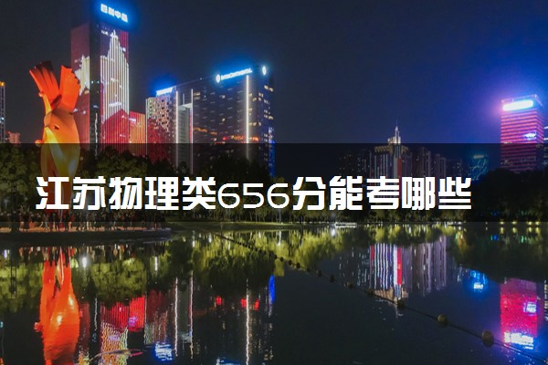 江苏物理类656分能考哪些大学 2025考生稳上的大学名单