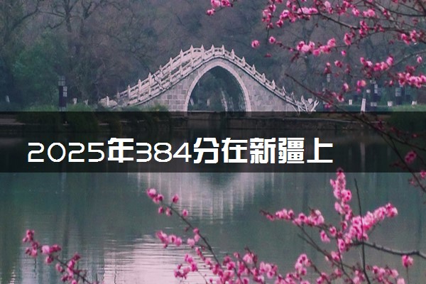 2025年384分在新疆上什么大学好 近三年录取分数线是多少