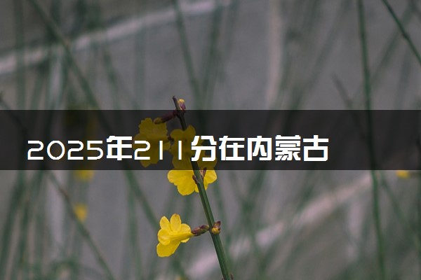2025年211分在内蒙古上什么大学好 近三年录取分数线是多少