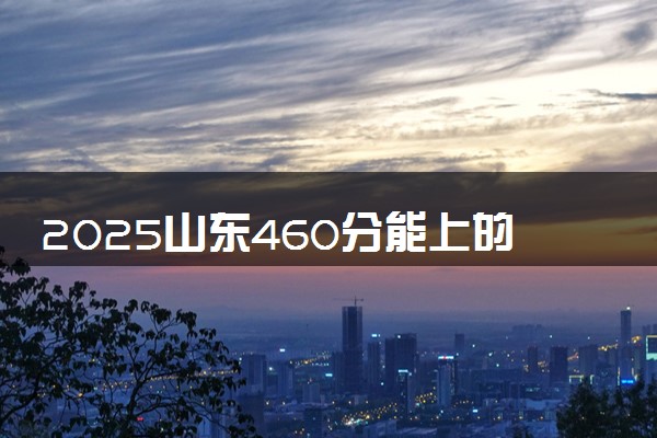 2025山东460分能上的大学有哪些 可以报考院校名单