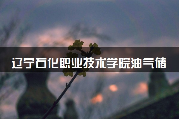 辽宁石化职业技术学院油气储运技术专业怎么样 录取分数线多少