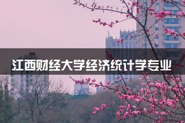 江西财经大学经济统计学专业怎么样 录取分数线多少
