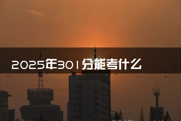 2025年301分能考什么综合类大学 哪些大学值得报