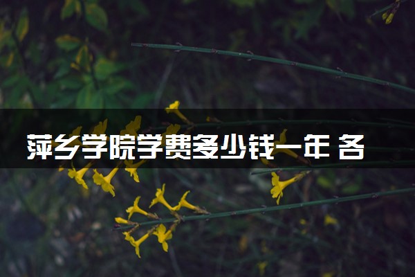 萍乡学院学费多少钱一年 各专业收费标准（2025年参考）