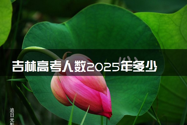 吉林高考人数2025年多少人报名 吉林高考报名人数预测