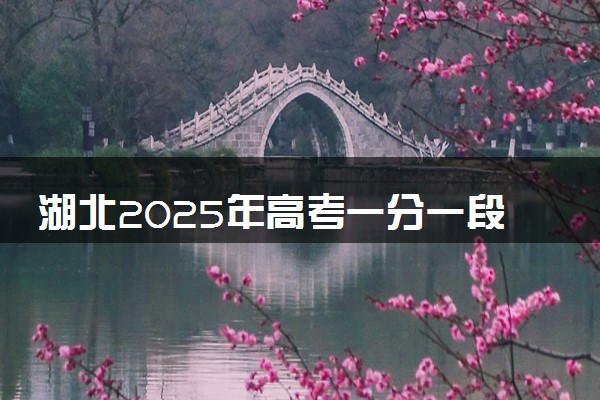 湖北2025年高考一分一段表 历史类成绩排名查询