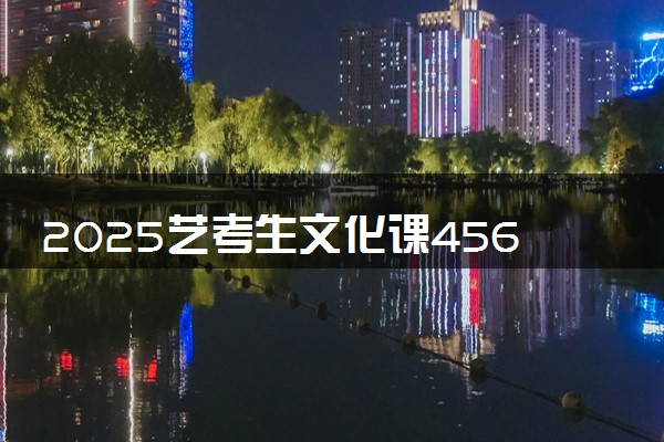 2025艺考生文化课456分能上龙岩学院吗