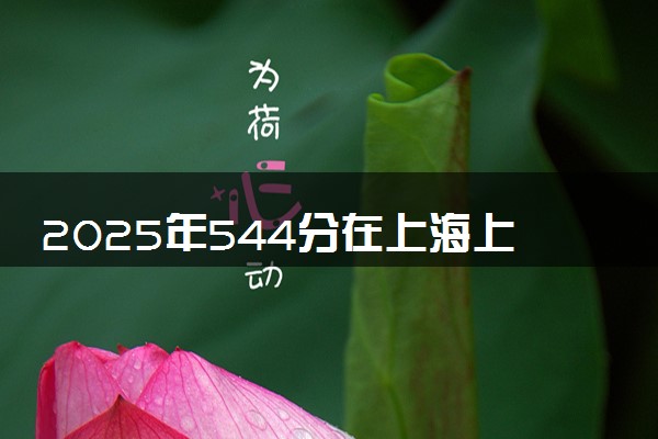 2025年544分在上海上什么大学好 近三年录取分数线是多少