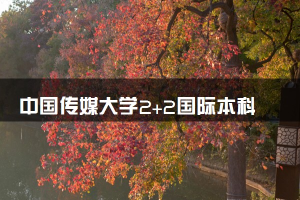 中国传媒大学2+2国际本科分数线 多少分能被录取