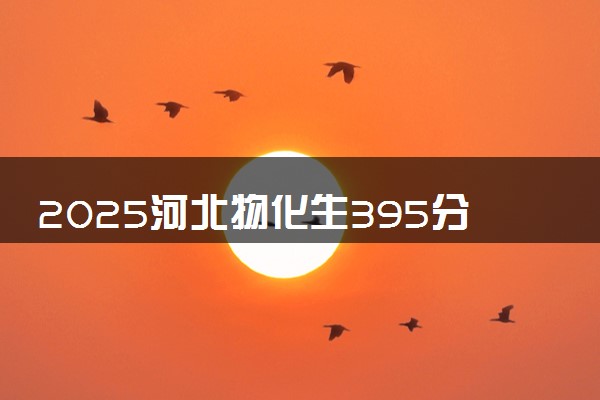 2025河北物化生395分左右能上什么大学 可以报考的院校名单