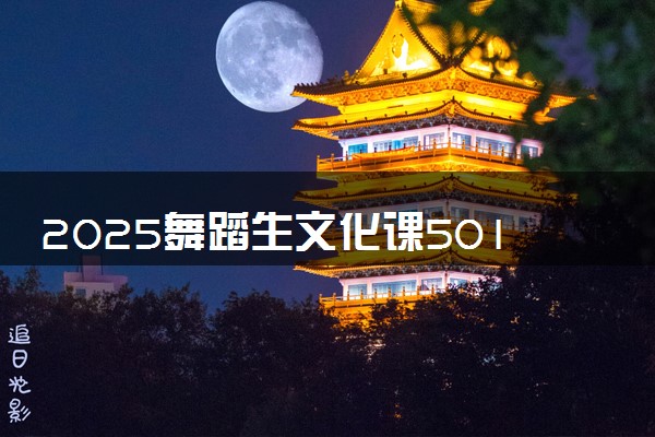 2025舞蹈生文化课501分能上陕西学前师范学院吗