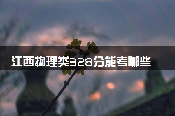 江西物理类328分能考哪些大学 2025考生稳上的大学名单