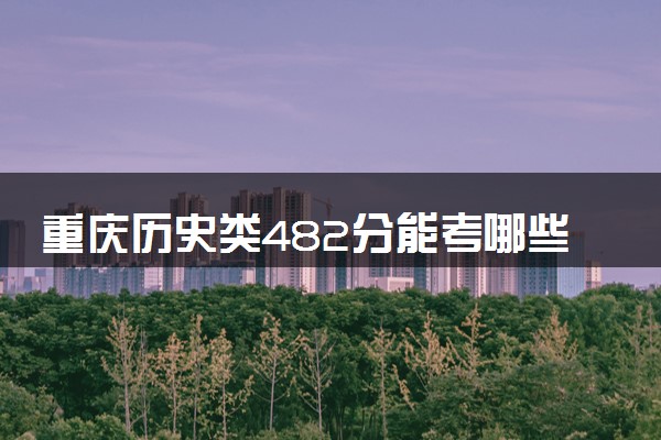 重庆历史类482分能考哪些大学 2025考生稳上的大学名单