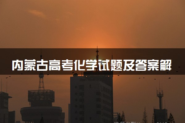 内蒙古高考化学试题及答案解析（2025考后更新）