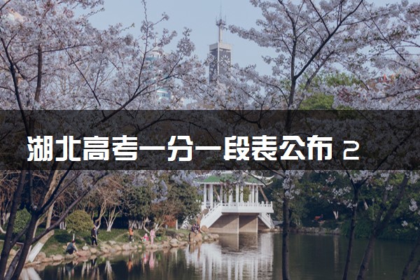 湖北高考一分一段表公布 2025高考成绩位次排名查询