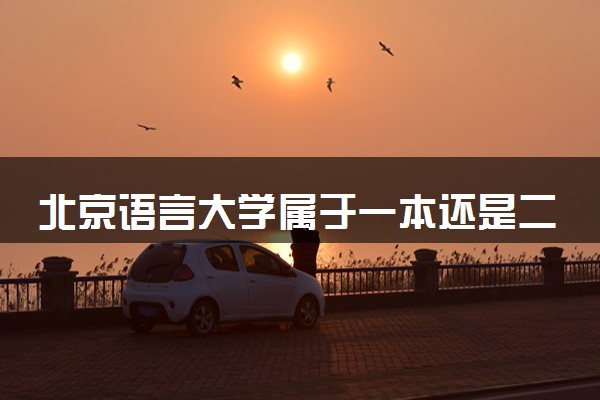北京语言大学属于一本还是二本？2025年报考建议及分数线预测