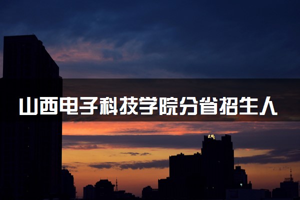 山西电子科技学院分省招生人数及招生专业2025年招生计划参考