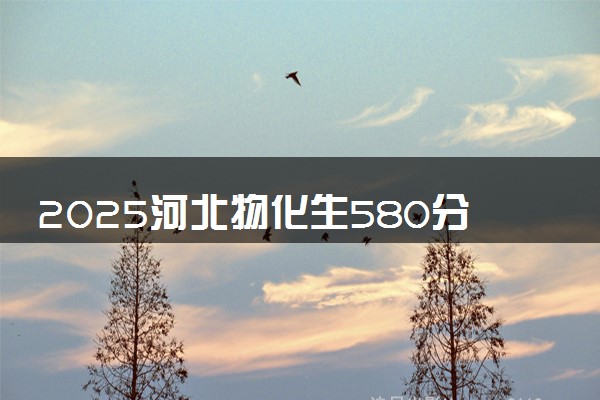 2025河北物化生580分左右能上什么大学 可以报考的院校名单