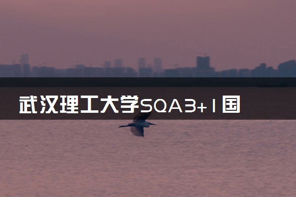 武汉理工大学SQA3+1国际本科项目介绍