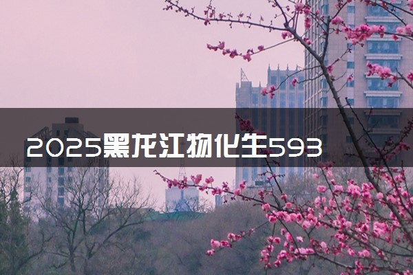 2025黑龙江物化生593分左右能上什么大学 可以报考的院校名单